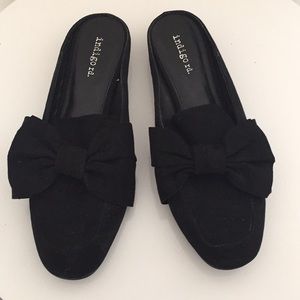 Indigo Rd | Bow Black Mules | Size 7.5